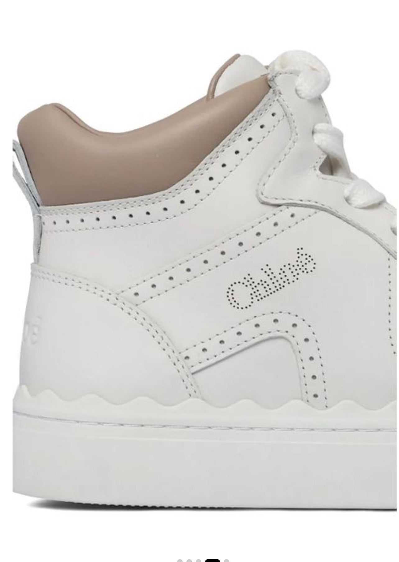 CHLOÉ WOMEN'S LAUREN HIGH TOP SNEAKERS