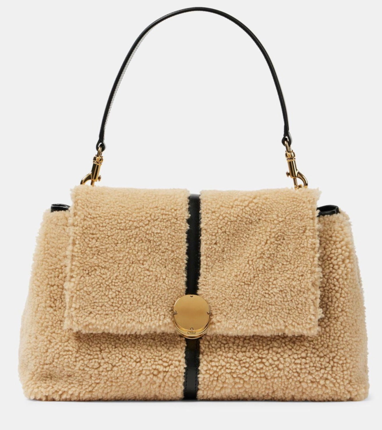 CHLOÉ PENELOPE MEDIUM SHEARLING SHOULDER BAG