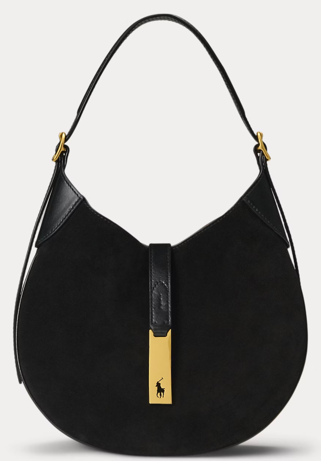 POLO ID SUEDE-LEATHER SMALL SHOULDER BAG
