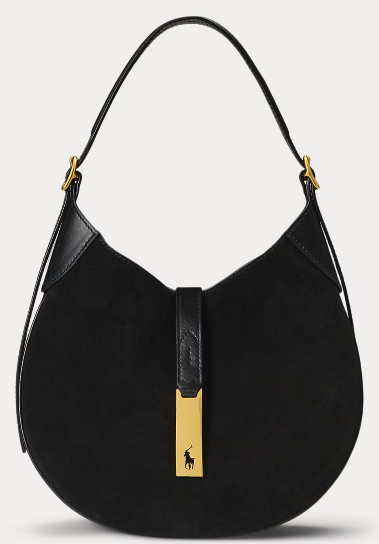 POLO ID SUEDE-LEATHER SMALL SHOULDER BAG