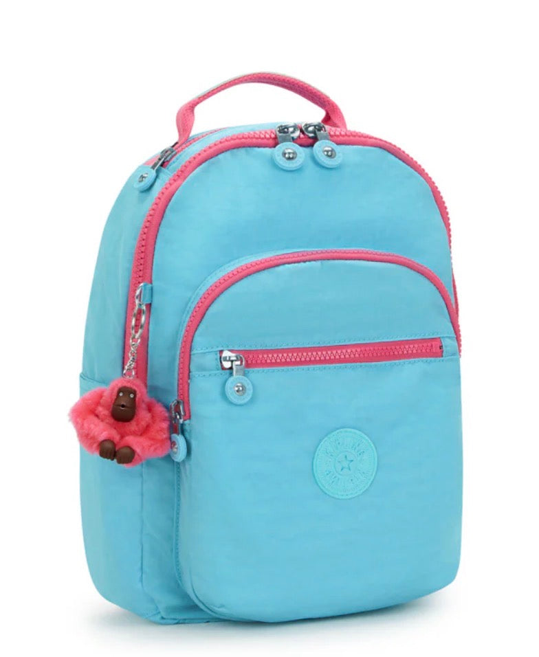 Kipling Seoul XL Laptop Backpack Blue Sea Combo