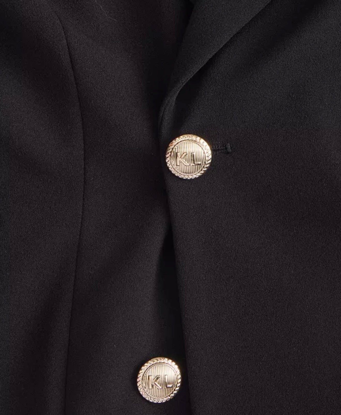 KARL LAGERFELD PARIS Women's Chiffon-Hem Blazer Dress