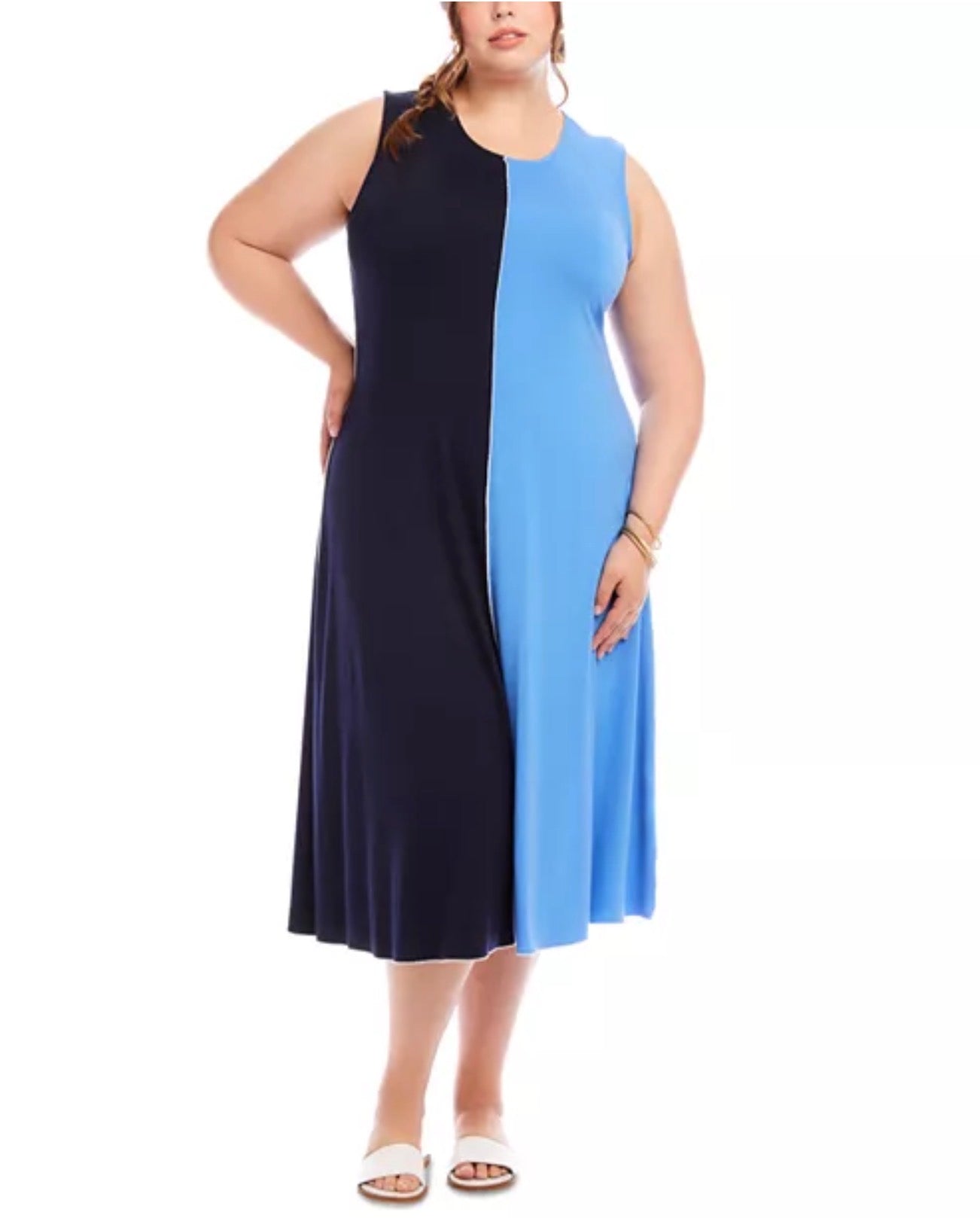 Karen Kane  Color Blocked Midi Dress