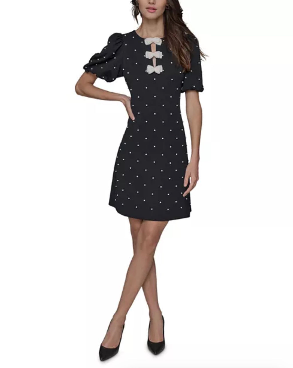 KARL LAGERFELD PARIS Bow Detail Sheath Dress