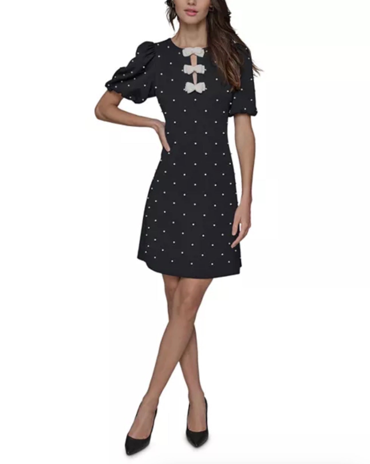 KARL LAGERFELD PARIS Bow Detail Sheath Dress