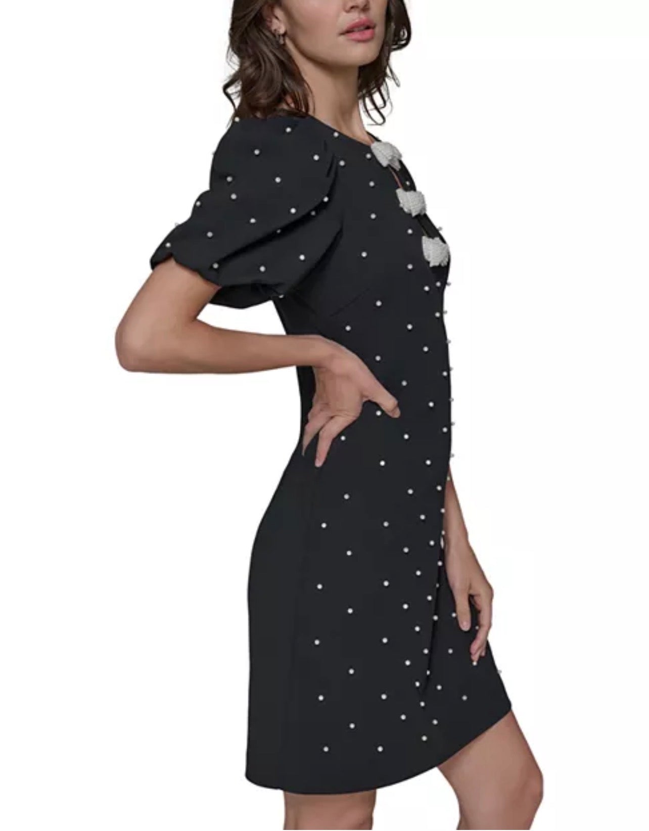 KARL LAGERFELD PARIS Bow Detail Sheath Dress
