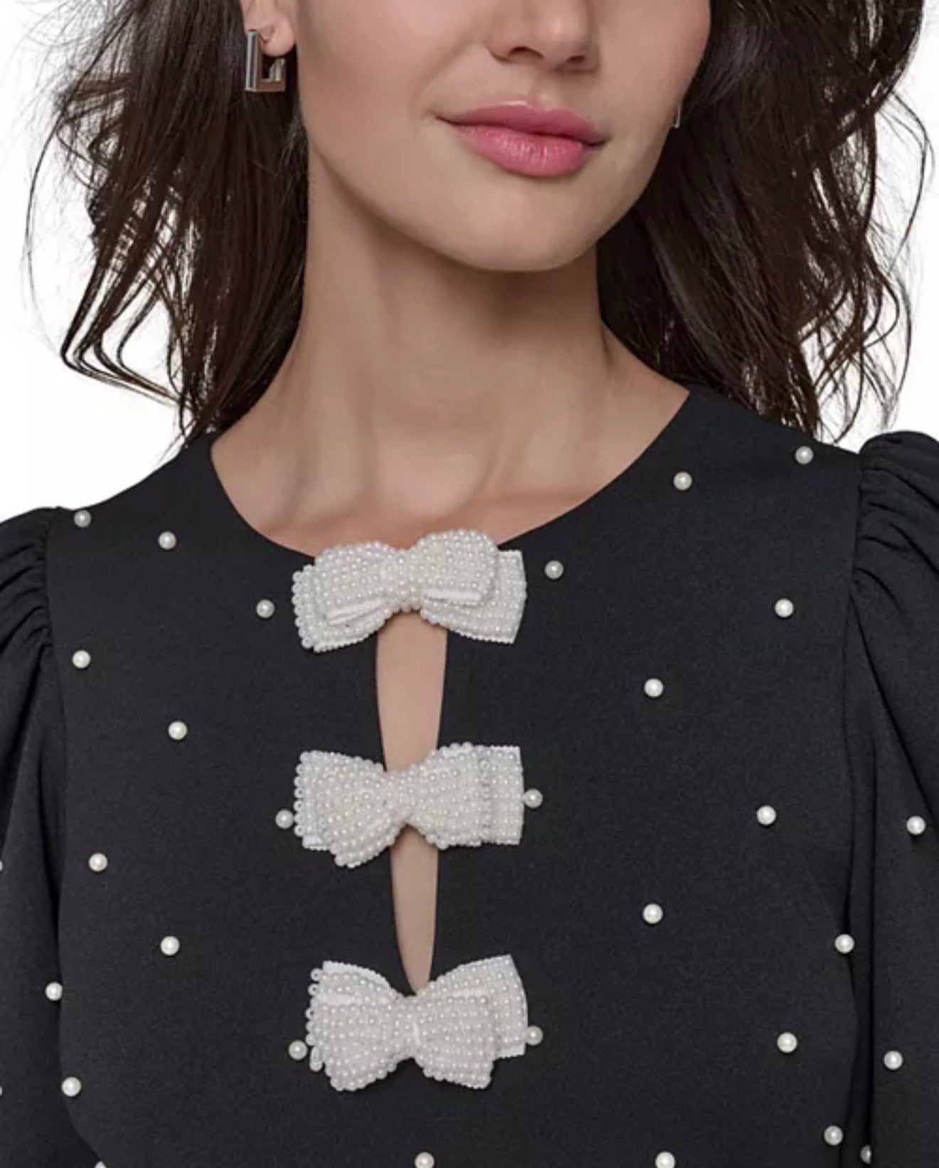 KARL LAGERFELD PARIS Bow Detail Sheath Dress