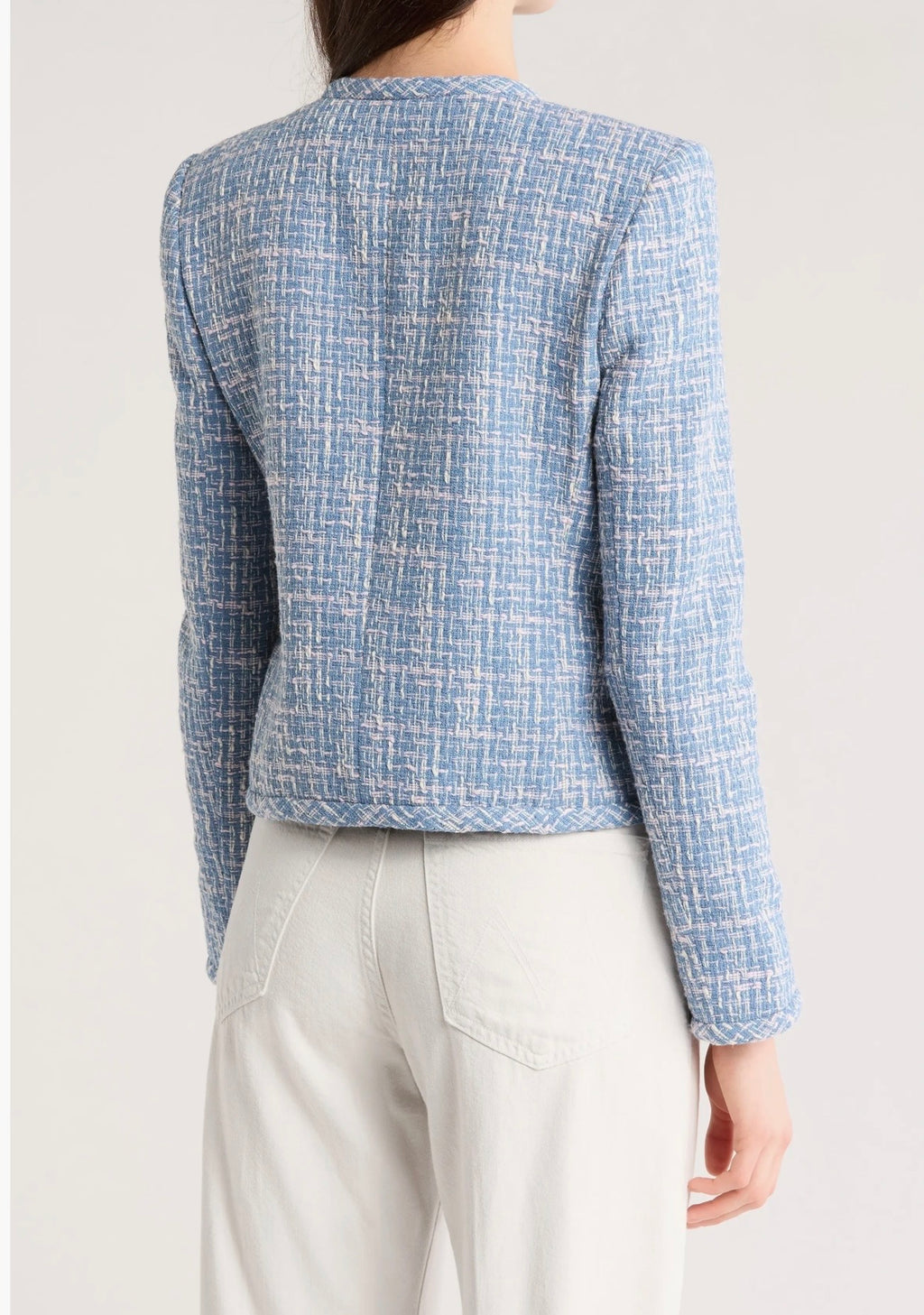 Derek Lam 10 Crosby Emilia Dome Button Tweed Jacket