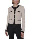KARL LAGERFELD PARIS Contrast Trim Cardigan