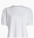 FRAME The Lace-Sleeve T-Shirt