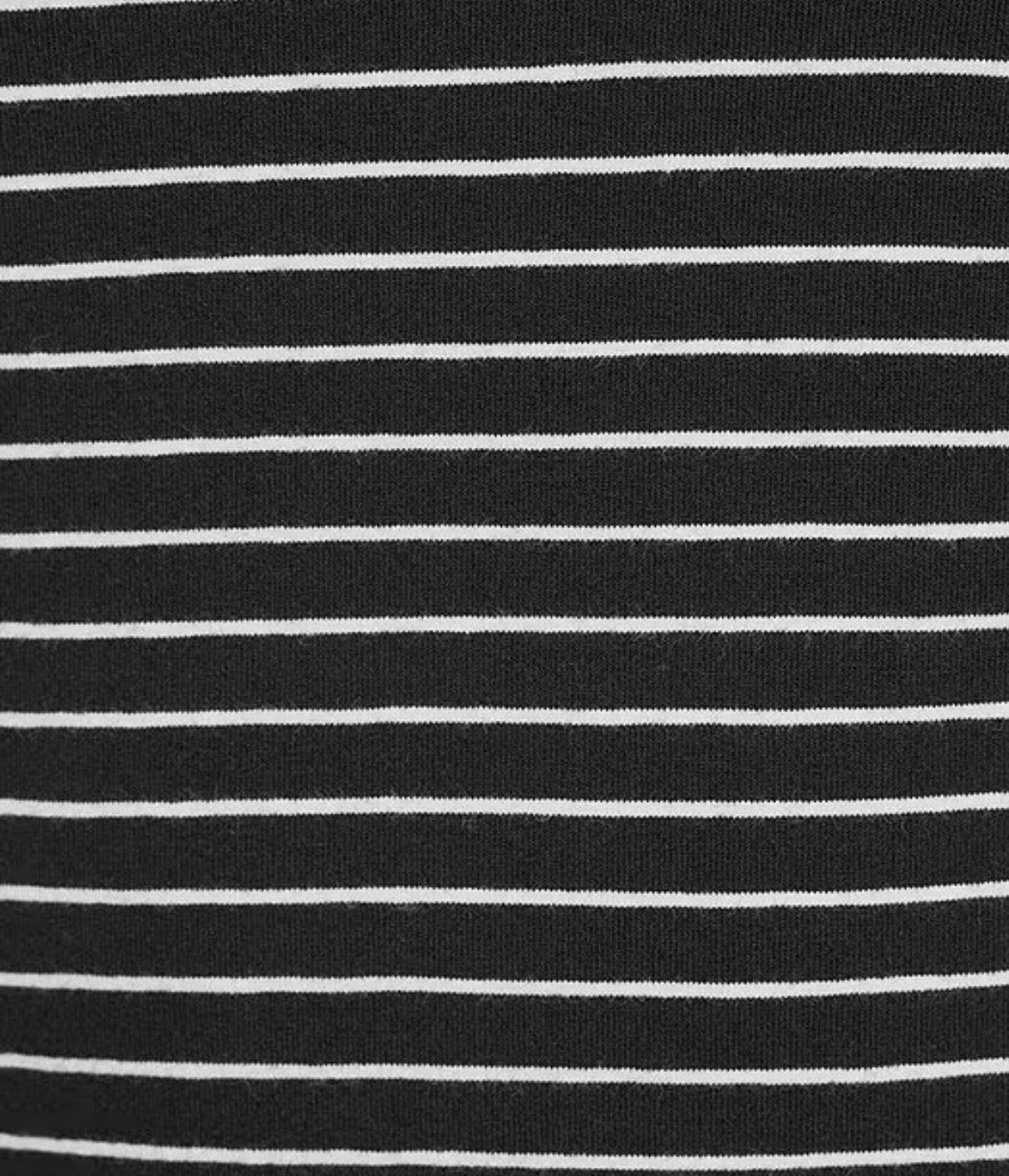 Good American Super Stretch Stripe Crew Neck Short Sleeve Baby Tee