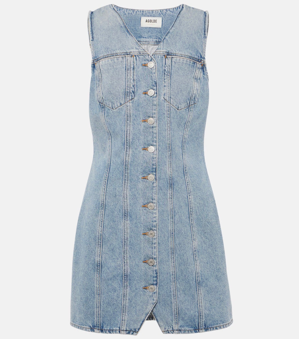 Agolde Trina denim minidress