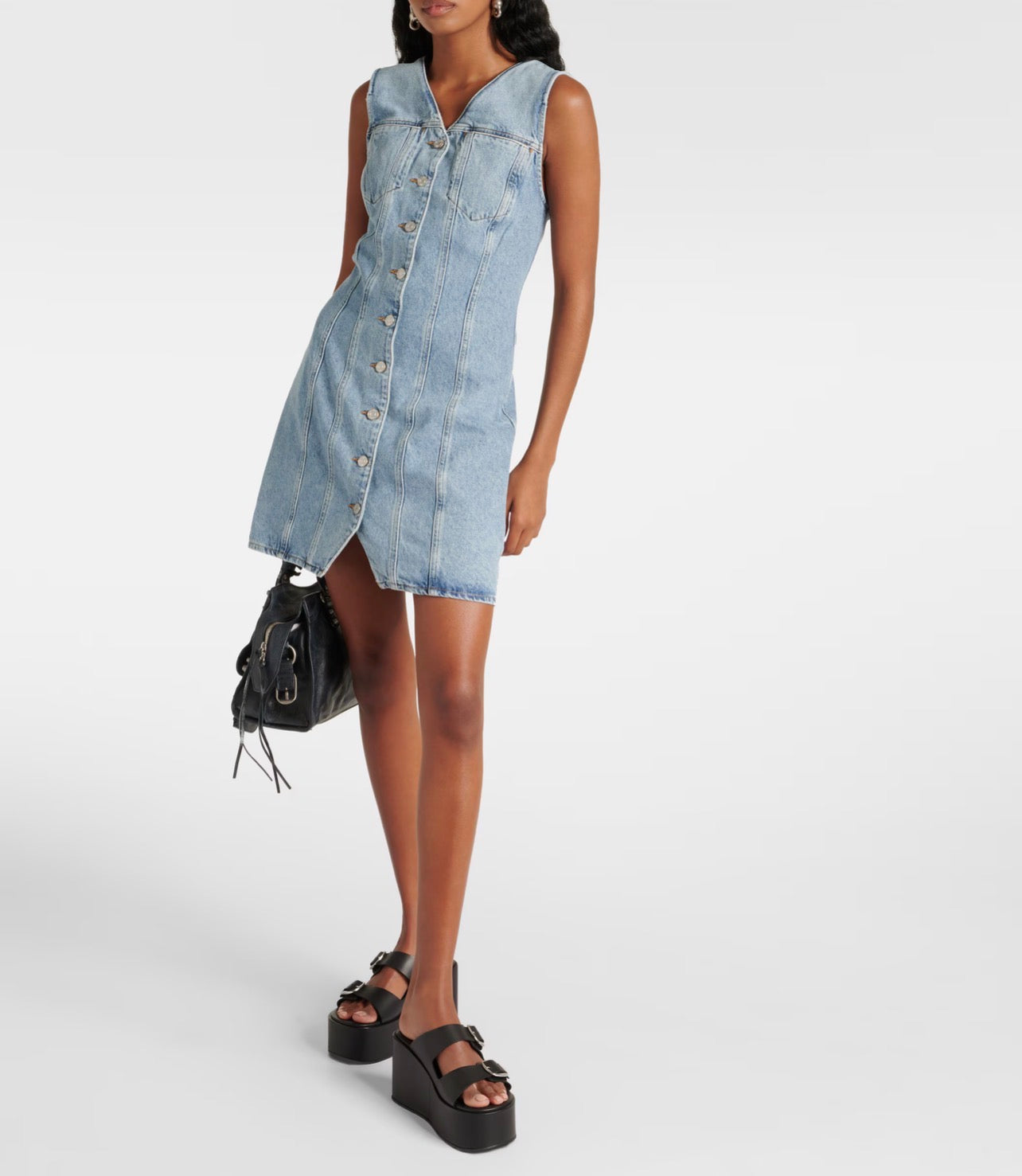 Agolde Trina denim minidress