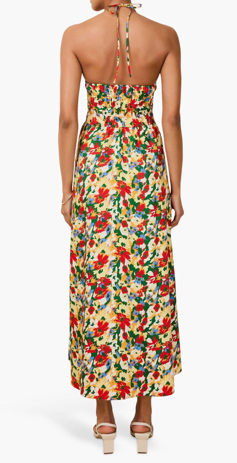 Solid & Striped The Lolita Floral Print Halter Maxi Dress