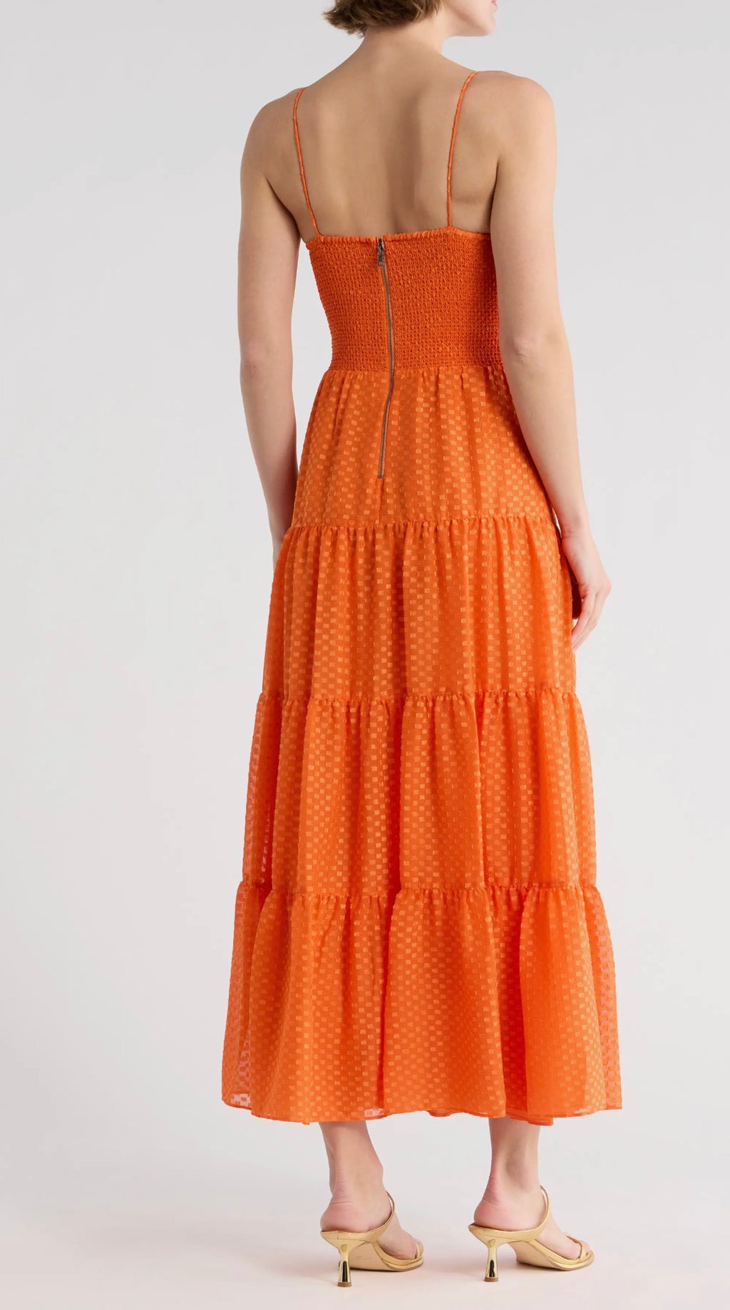 Alice + Olivia Clea Tiered Midi Sundress