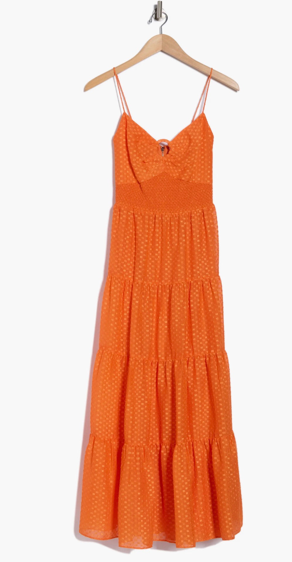 Alice + Olivia Clea Tiered Midi Sundress