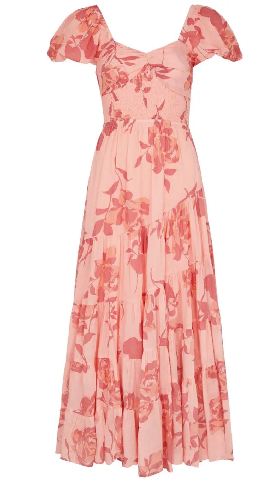 FREE PEOPLE Sundrenched Printed Maxi Dress