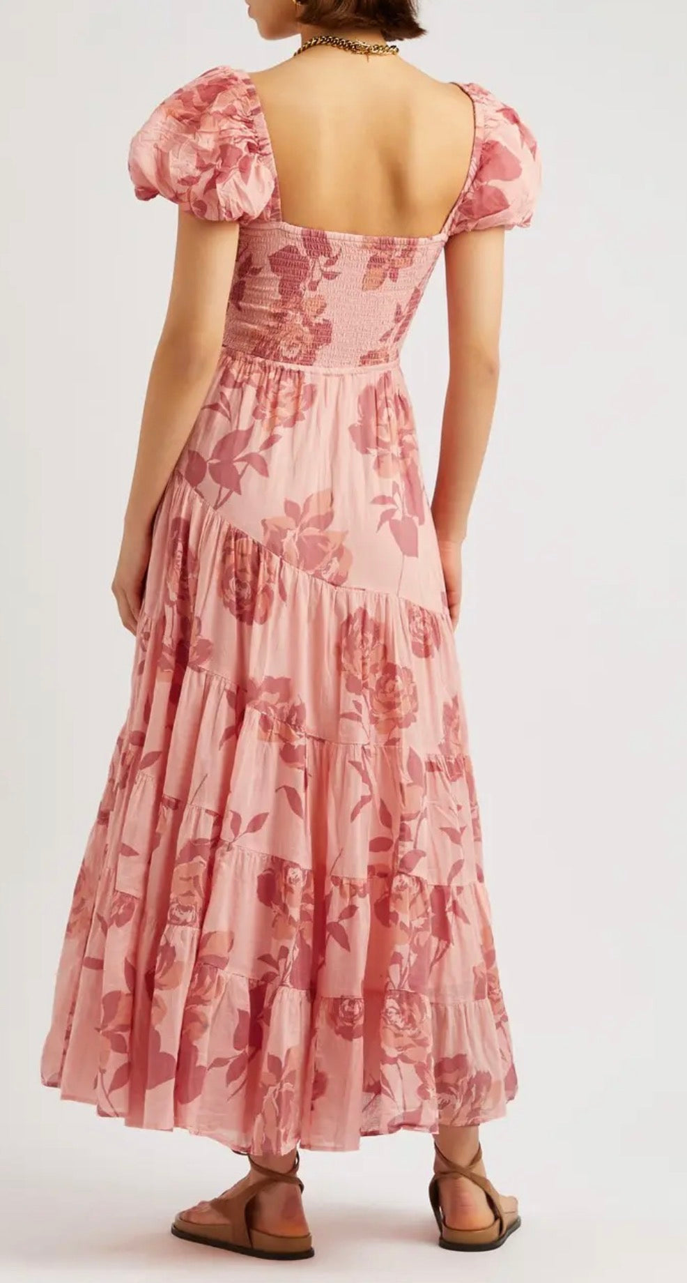 FREE PEOPLE Sundrenched Printed Maxi Dress