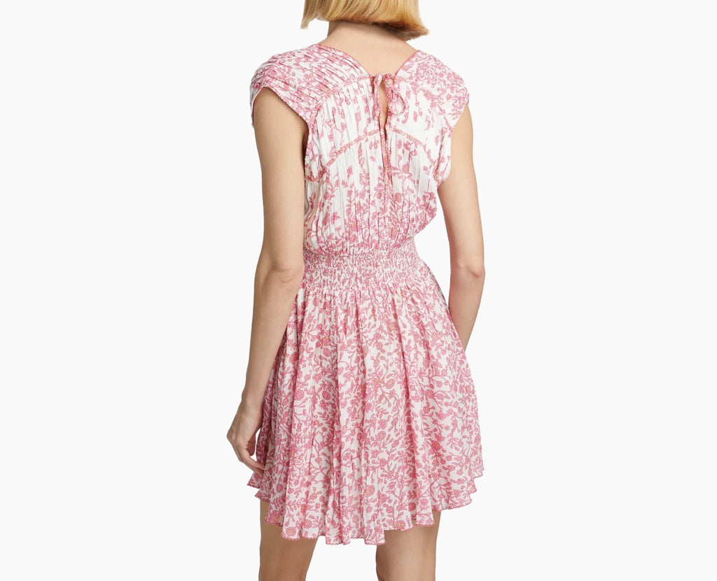 Poupette St Barth Ciao Floral Smocked Minidress