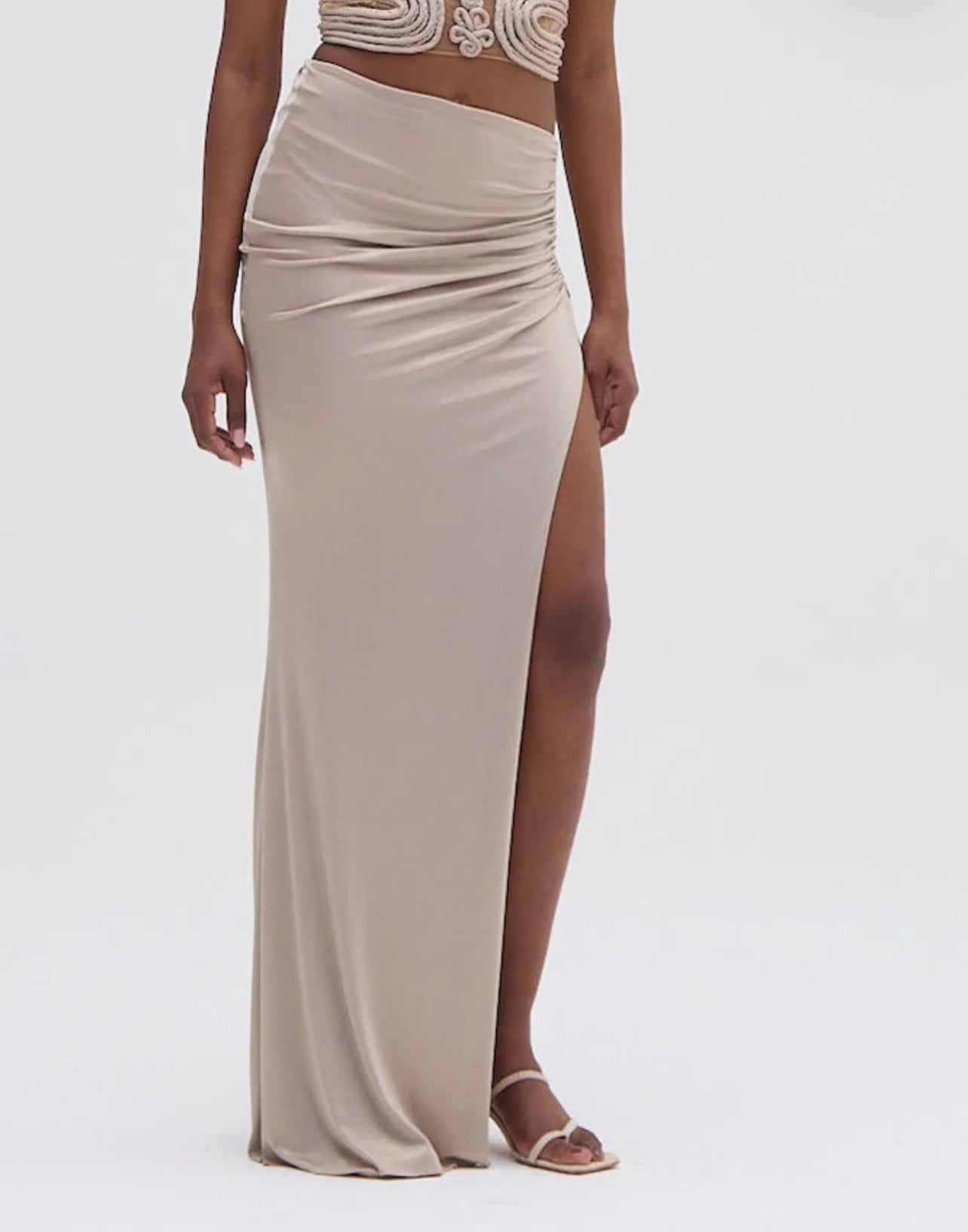 PABO X CAMILA COELHO DUNE JERSEY MAXI SKIRT