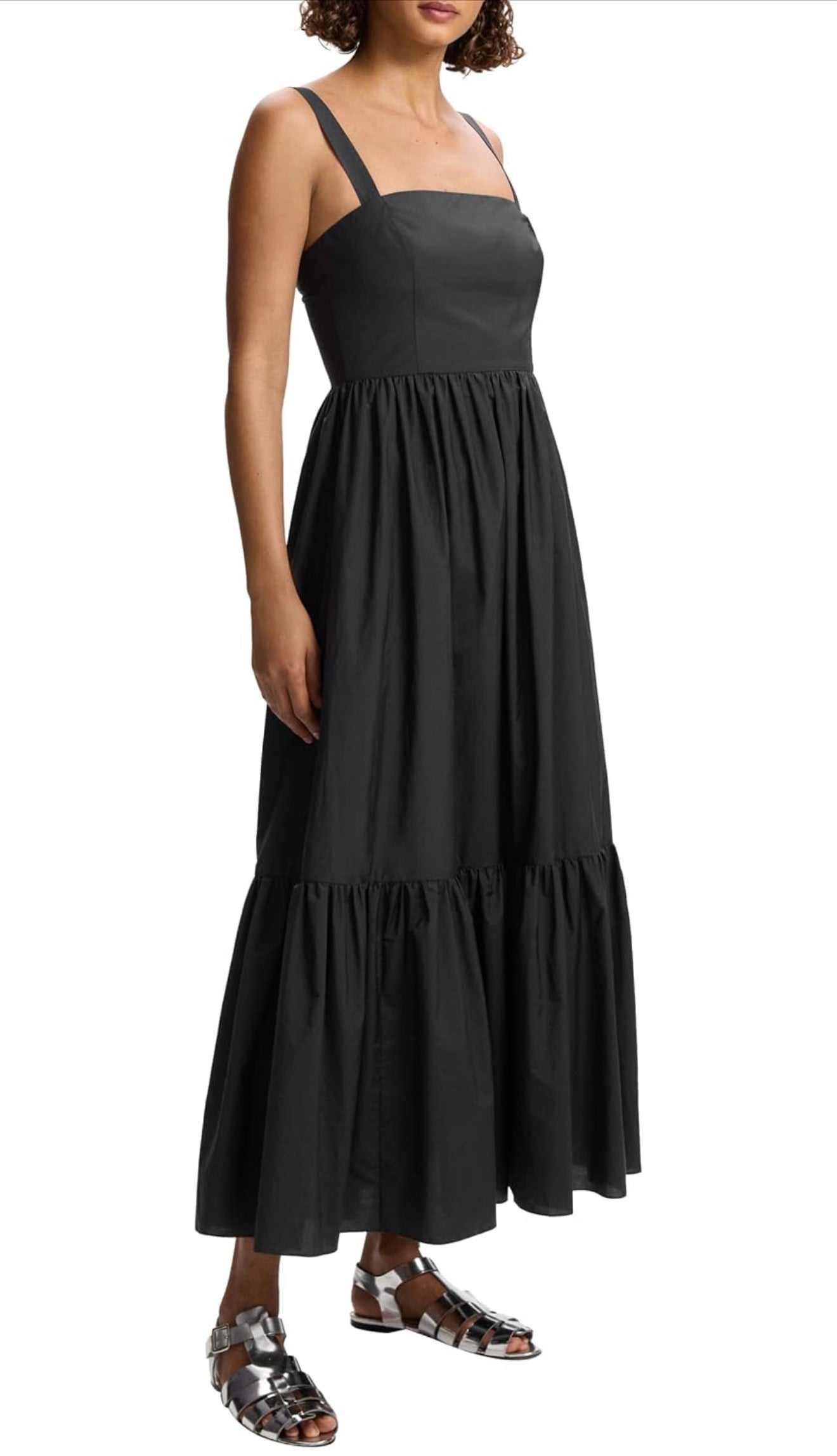 Theory Women's Convertible Strap Tiered Dress