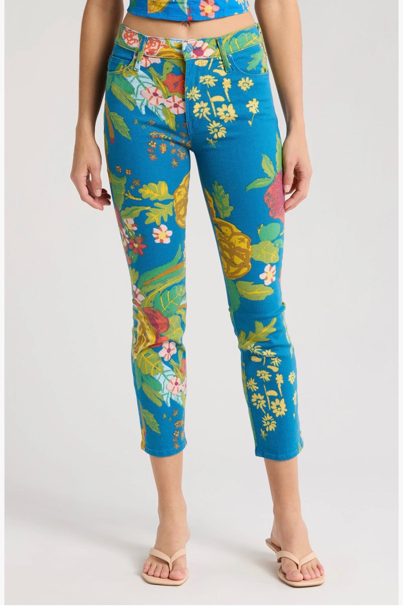Mother The Dazzler Crop Straight Leg Jeans
