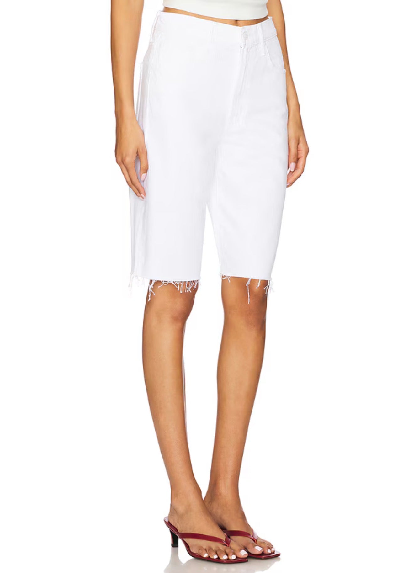 MOTHER The Maven Bermuda Fray in Picket Fence