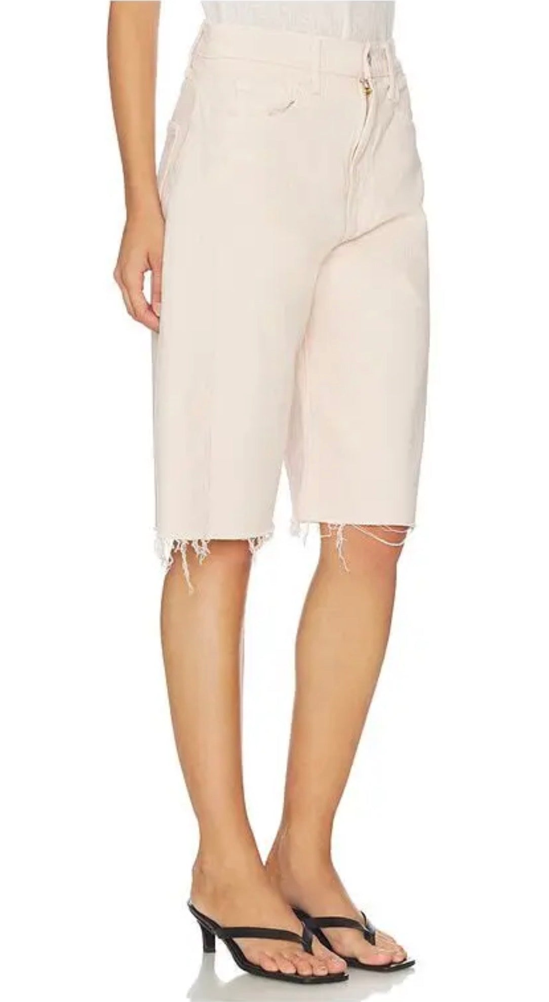 MOTHER The Half-Pipe Bermuda Fray Shorts