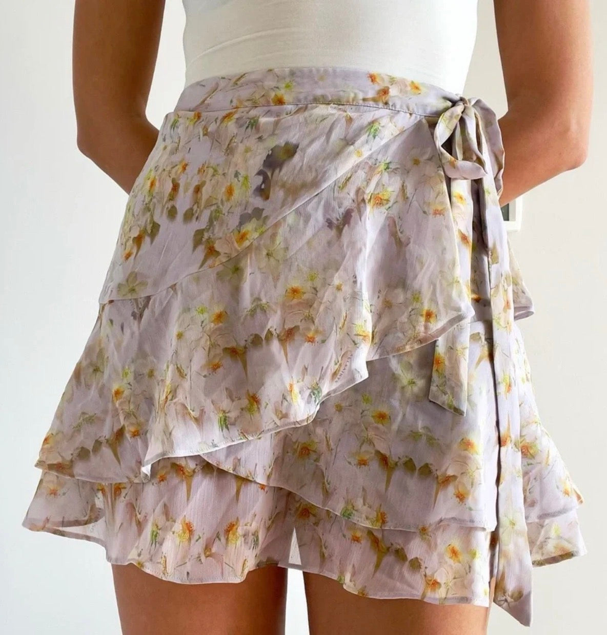 All Saints | Lilac floral "Kasa Momo"