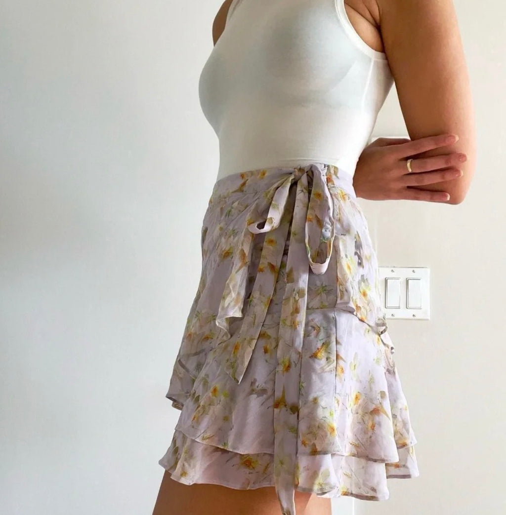 All Saints | Lilac floral "Kasa Momo"