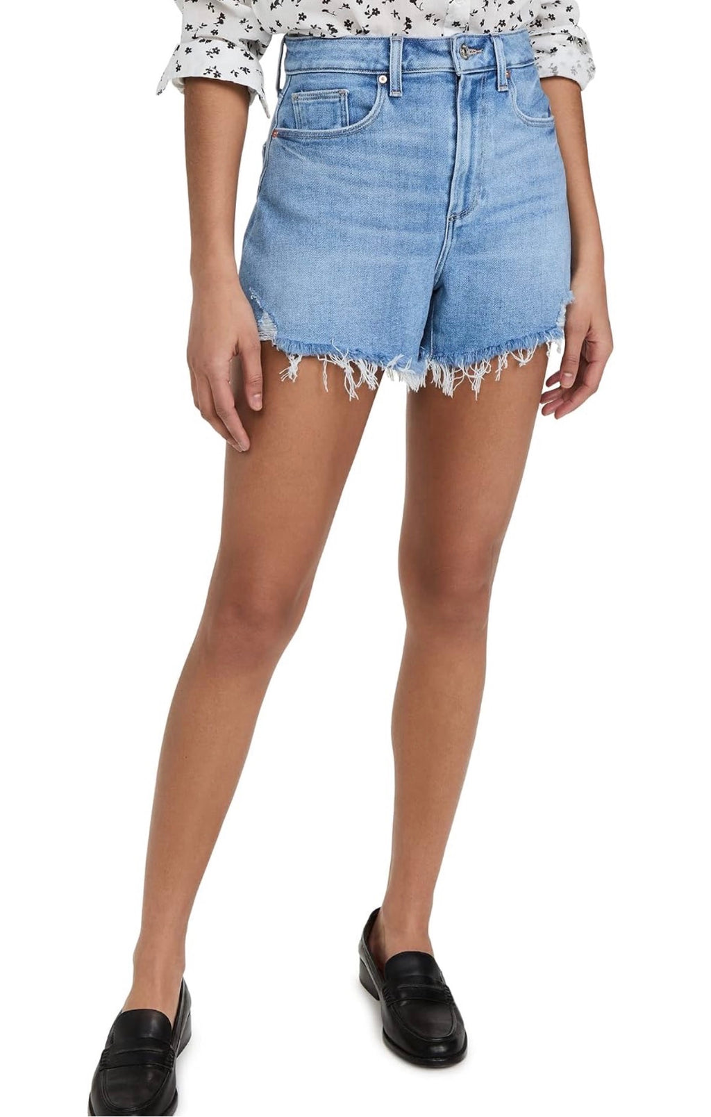 PAIGE Women's Flaunt Denim Allure Shorts
