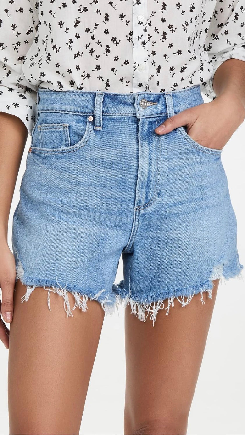 PAIGE Women's Flaunt Denim Allure Shorts