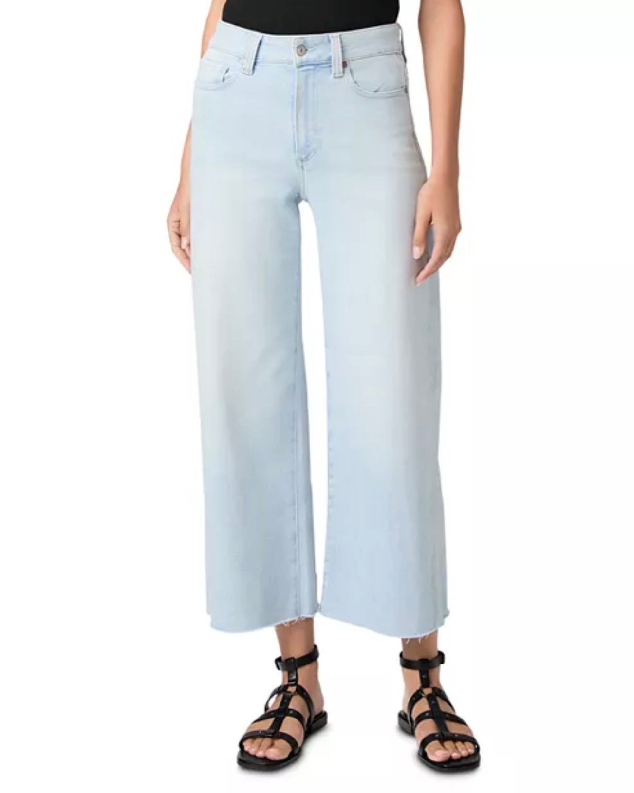 PAIGE Anessa High Rise Ankle Wide Leg Jeans in Motif