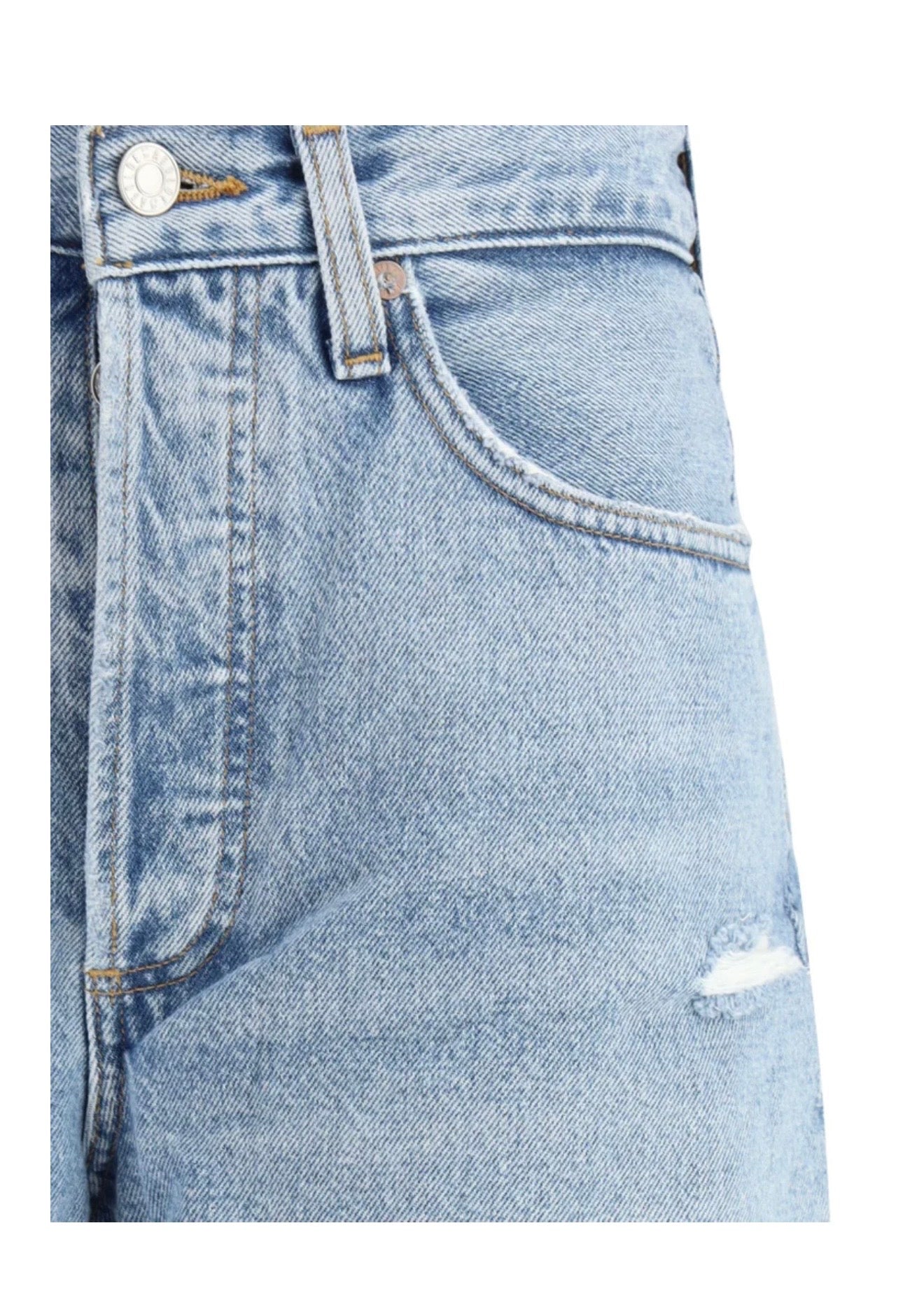AGOLDE Distressed Straight-Leg Jeans
