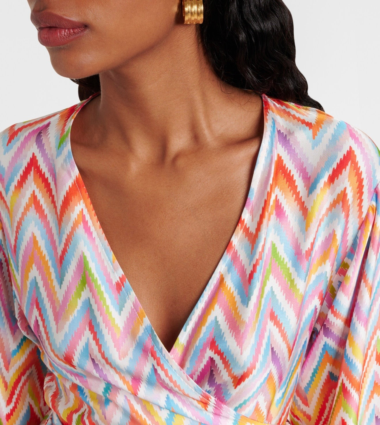 MISSONI Zigzag Belted Minidress