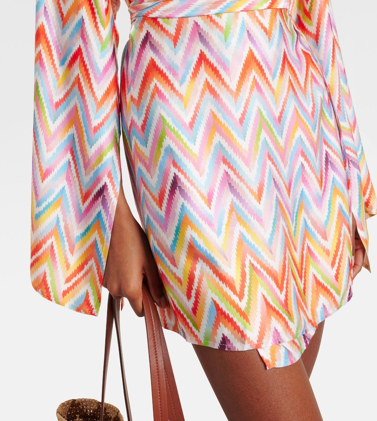 MISSONI Zigzag Belted Minidress