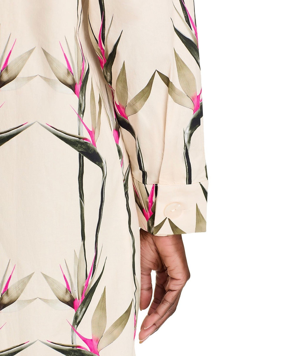 THE LULO PROJECT Birds of Paradise Shirt Dress
