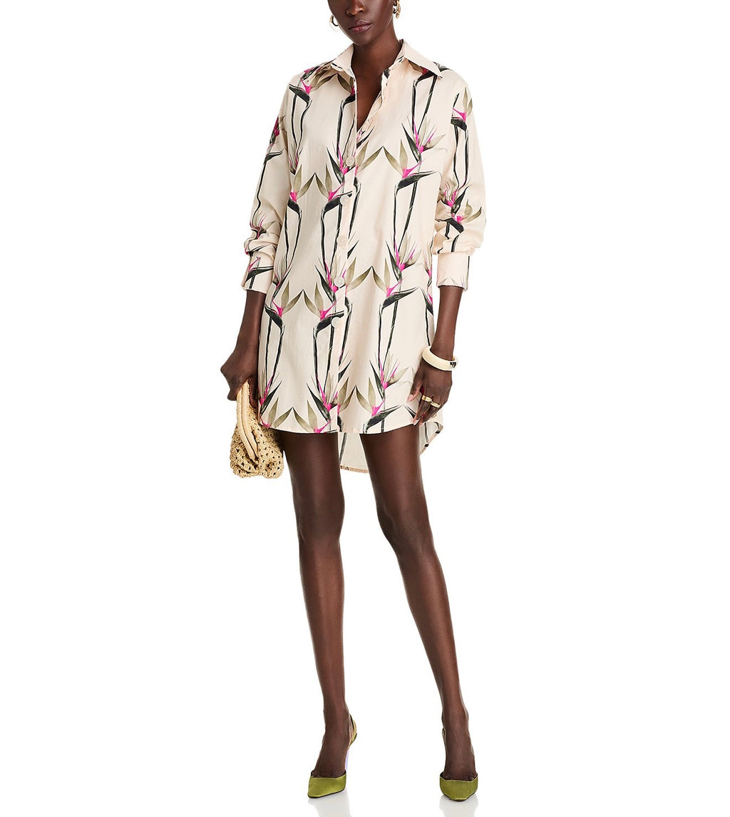 THE LULO PROJECT Birds of Paradise Shirt Dress
