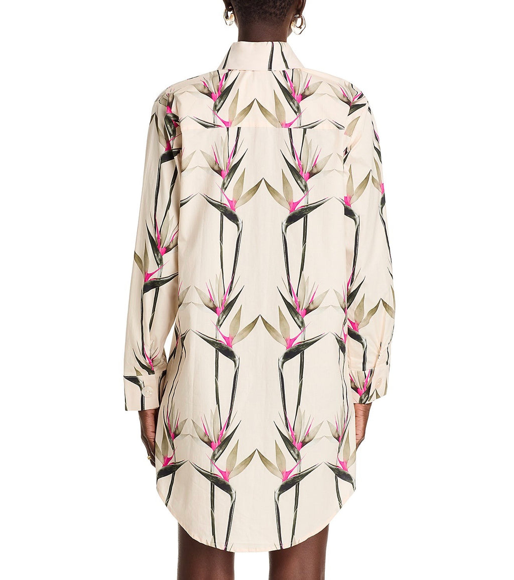 THE LULO PROJECT Birds of Paradise Shirt Dress