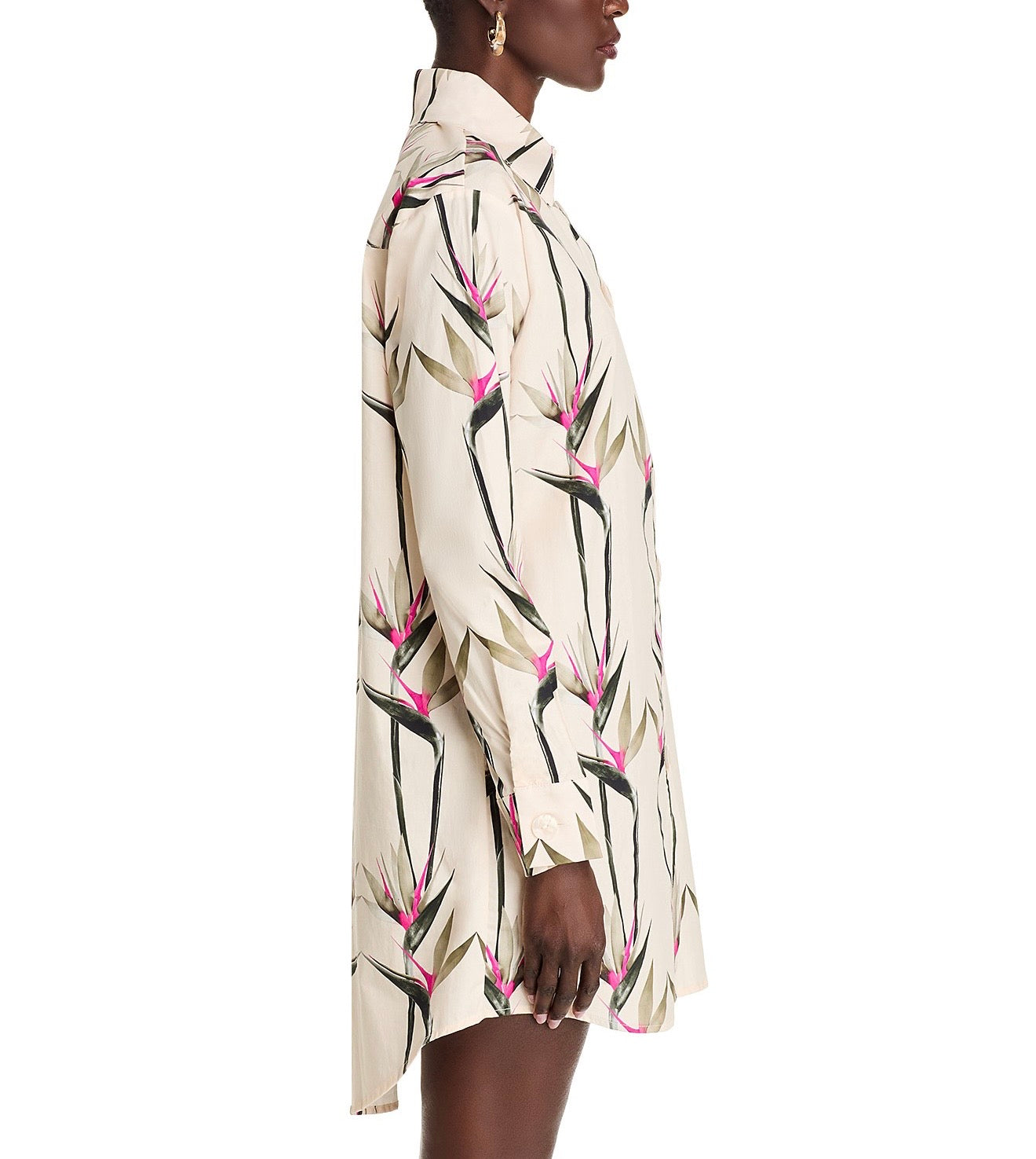 THE LULO PROJECT Birds of Paradise Shirt Dress