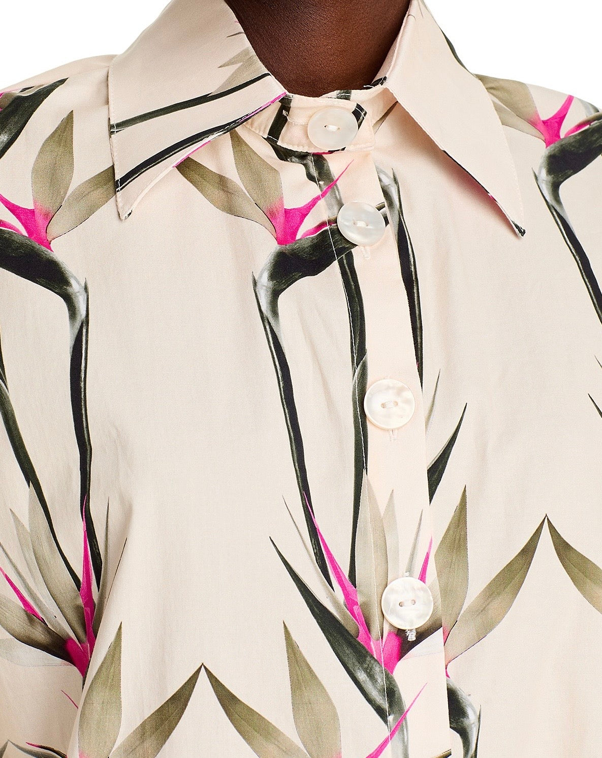THE LULO PROJECT Birds of Paradise Shirt Dress