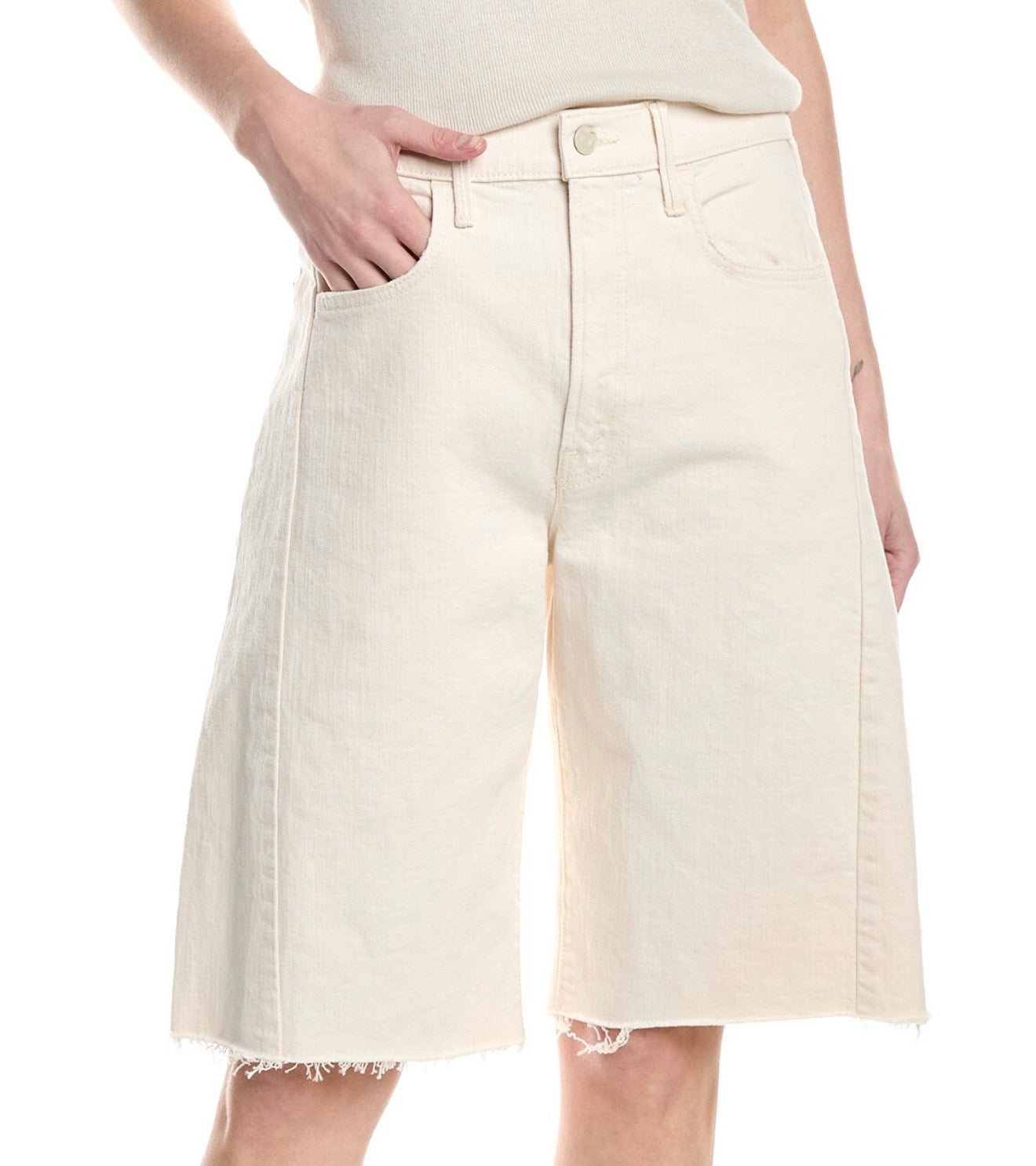 MOTHER The Half-Pipe Bermuda Fray Act Natural Short