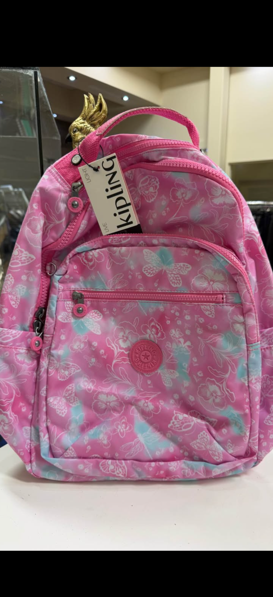 Kipling Seoul Laptop Backpack Garden Clouds